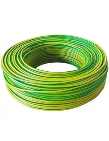 Cable Unipolar 4 Mm Verde/amarillo X Mt