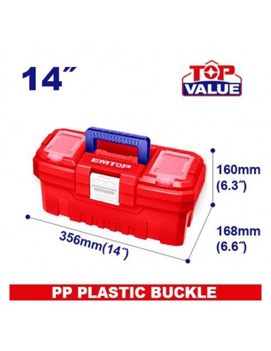 Caja Plastica 14" C/bandeja 10kg
